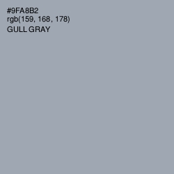 #9FA8B2 - Gull Gray Color Image